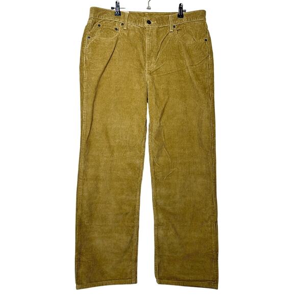 Levi's Low Pro Corduroy Pants Relaxed Golden Tan Brown Retro Size 30x30 NWT - Picture 1 of 8